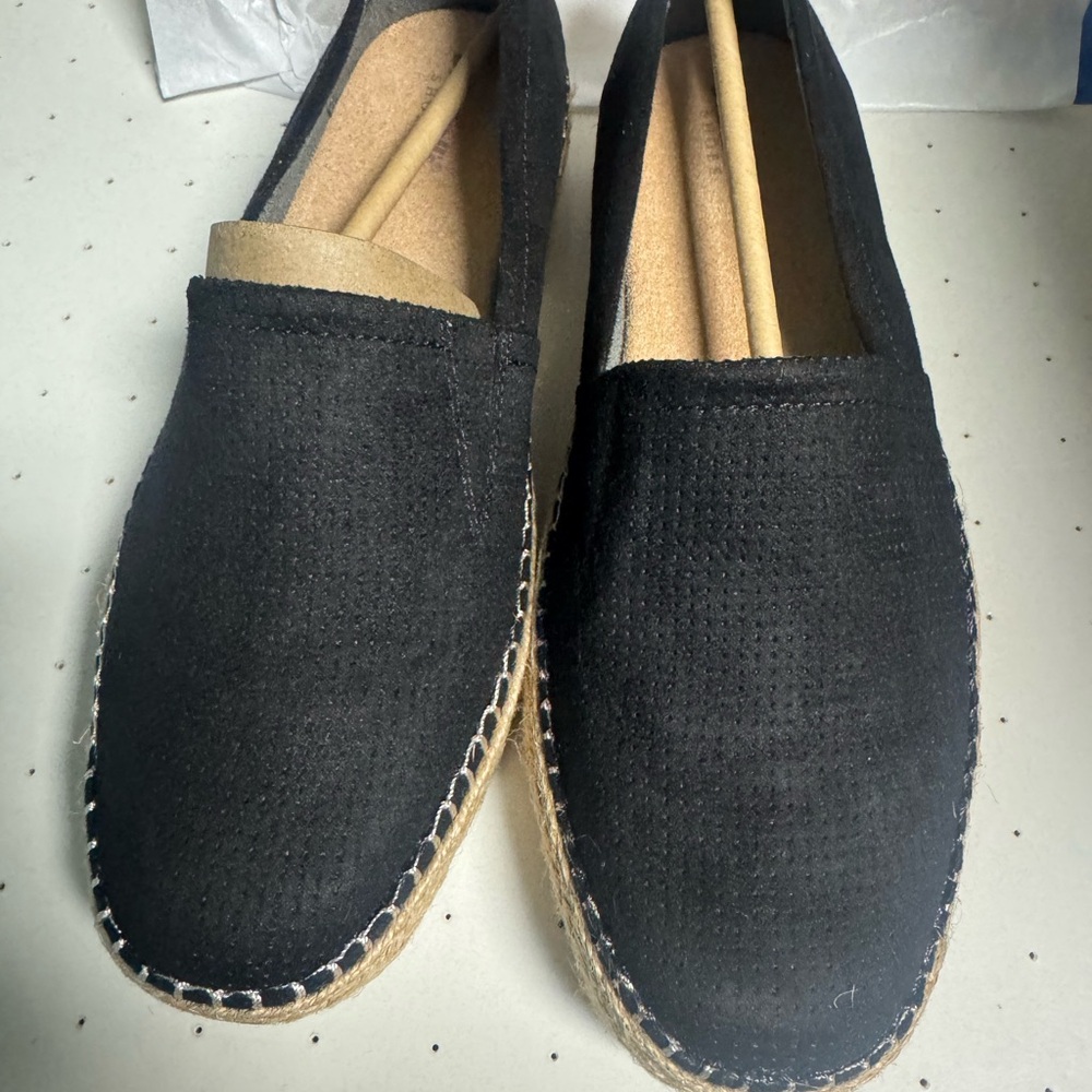 Dr. Scholl's Black Espadrille Slip-Ons